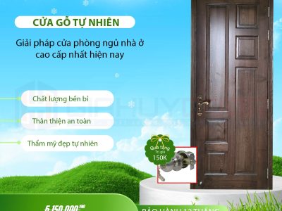 CỬA PHÒNG NGỦ GIAHUYDOOR – THẨM MỸ CAO, GIÁ TỐT, DỄ LẮP ĐẶT