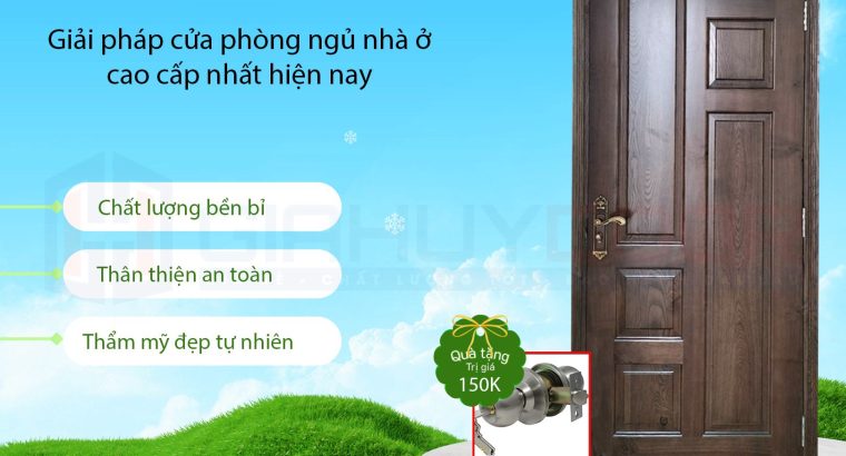 CỬA PHÒNG NGỦ GIAHUYDOOR – THẨM MỸ CAO, GIÁ TỐT, DỄ LẮP ĐẶT