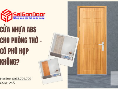 Cửa nhựa ABS cho phòng thờ – Có phù hợp không